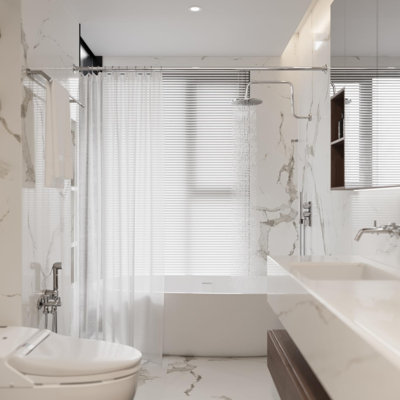 Premium Stainless Steel Straight Shower Curtain Rod - Heavy Duty 304 Never Rust Construction - Smooth Sliding Hooks - Ideal For Bathroom, Bathtub, And Commercial Use