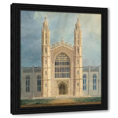 Library and Chapel, University of Michigan, Ann Arbor (front elevation) (1838-39)