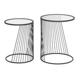 Glass Top Nesting Tables