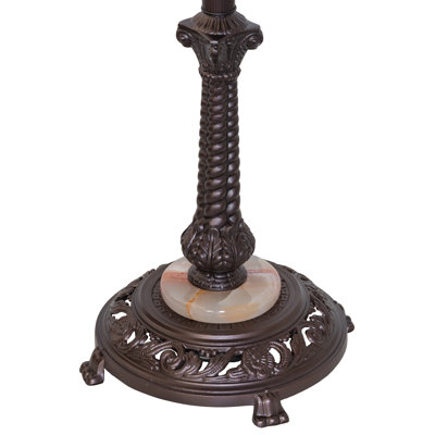 60" High Lionfoot Bridge Arm Floor Base