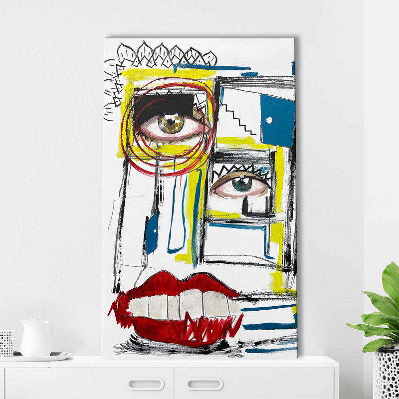 Broken (Vertical) par Cassie Studios - Peinture, Toile tendue, H 40 po x l 24 po x P 1,5 po