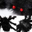 4 pièces 12 pouces décorations d'araignée d'Halloween décorations d'extérieur noir effrayant poilue araignée