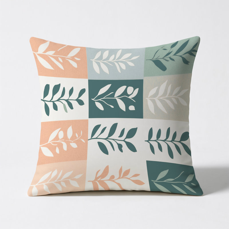 Verdant Canvas Indoor And Outdoor Throw Pillow, Square 18"