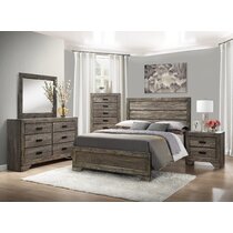 Gray Wood Rustic / Lodge Bedroom Sets You'll Love