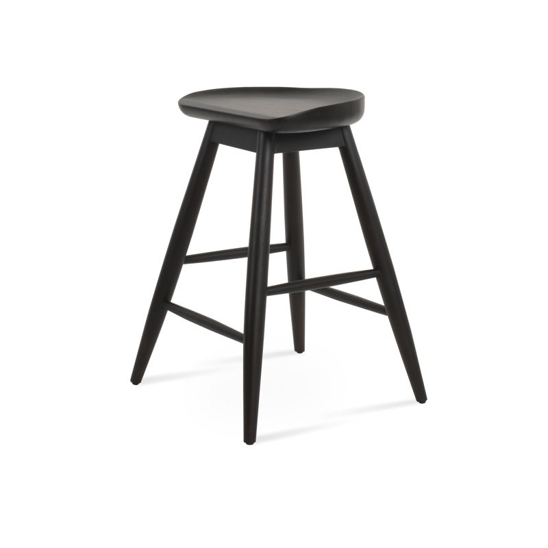 Tabouret de bar et de comptoir Cattelan Baba, Noir, Tabouret de comptoir (siège d'une hauteur de 23 p