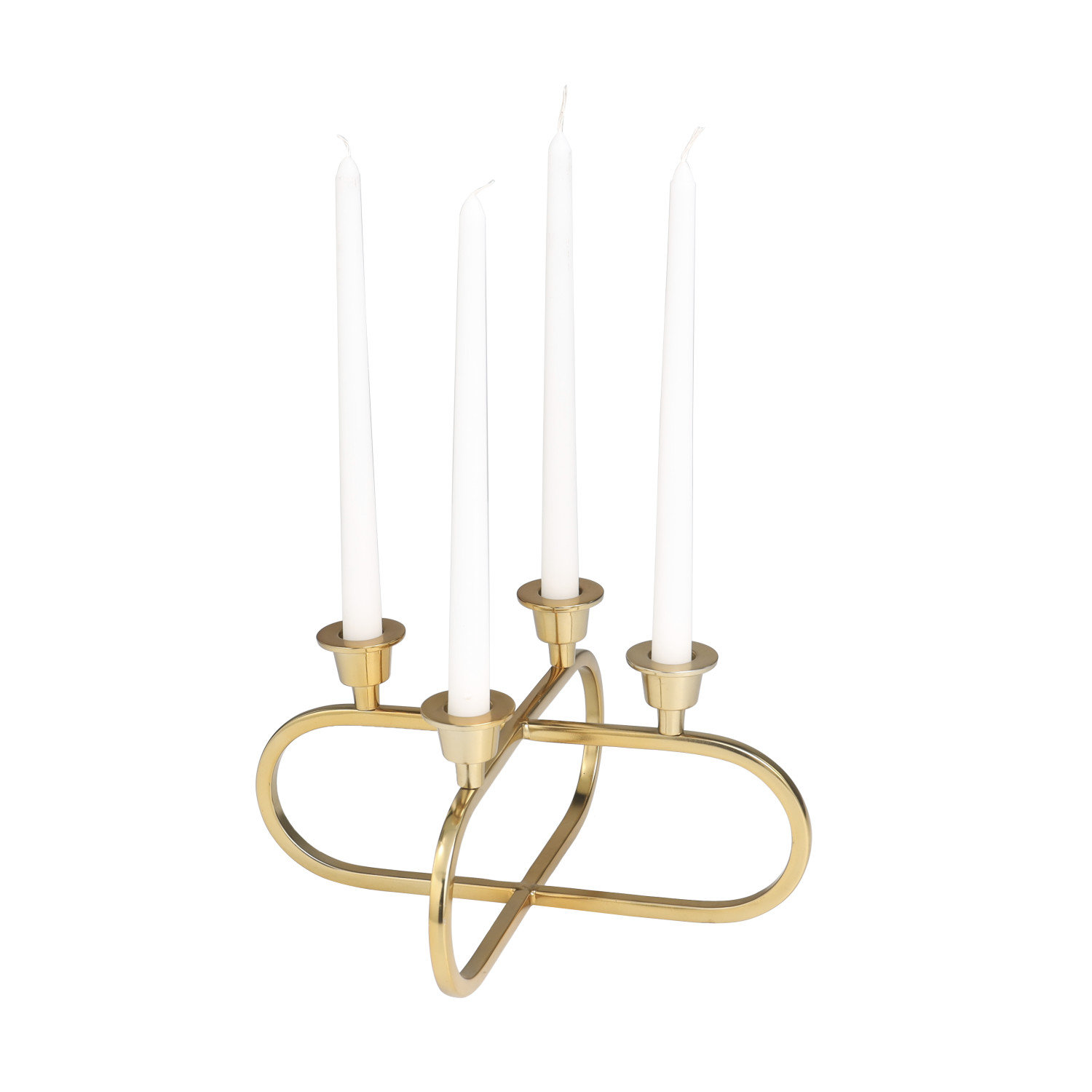 Aluminum Candelabra, Gold
