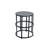 Side Table with Powder Coated Iron Frame