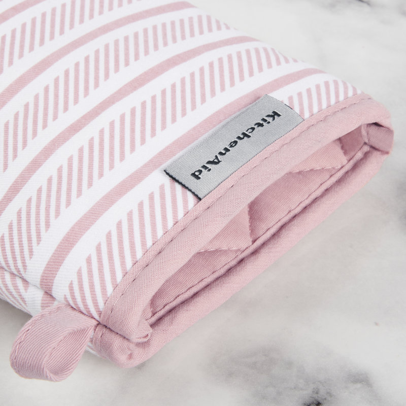  Ensemble de 2 mini-gants de cuisine Kitchenaid Albany, brun clair Milkshake, 5,5 po x 8 po, Rose, L 5,5 po x L 8,5 po