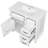 Bathroom Vanity with Sink, Flip Drawers and Adjustable Shelf-973942234