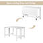 Table de salle à manger extensible en bois avec rallonge pour petits espaces TopMAX Farmhouse