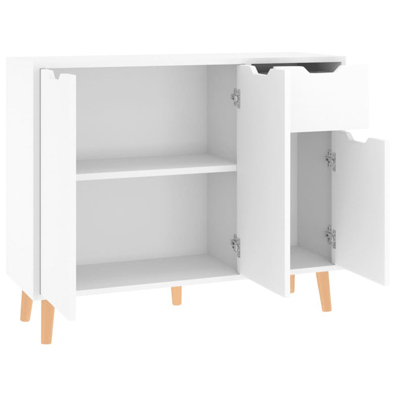 Cliffo 90cm Sideboard, High Gloss White