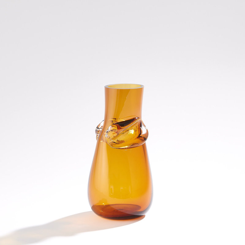 Knot Vase, 11.5" H x 5.5" W x 5.5" D, Yellow