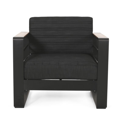 Aluminum Club Chair - Stable Frame, Water- Cushions, Open Slat Seating Searched Build, Inquiring