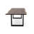 Lemay Acacia Solid Wood Top Metal Base Dining Table-2138301540