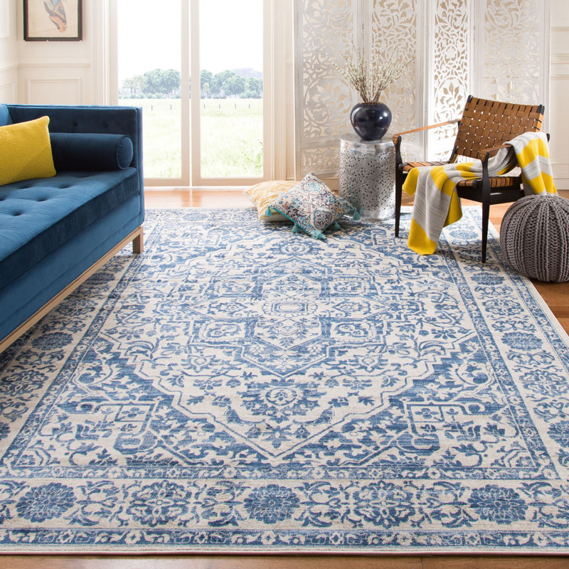 Tapis oriental gris clair / ivoire Amyrose, Rectangle 12 pi x 18 pi, Light Grey/Ivory