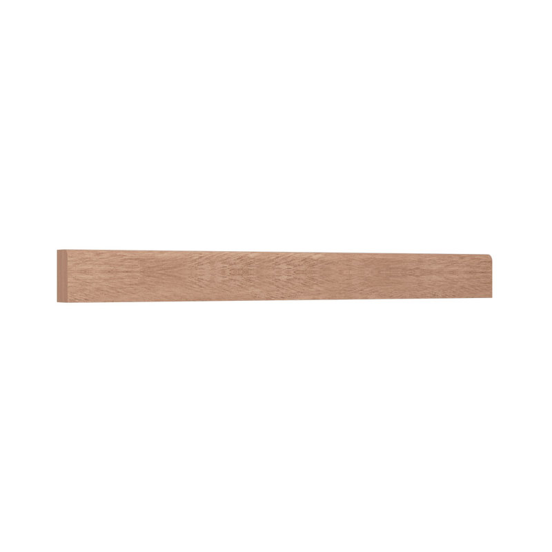 Moulure de chaussures de qualité en bois franc massif D 88 1/2 po x l 3/4 po x L 96 po., Sapele