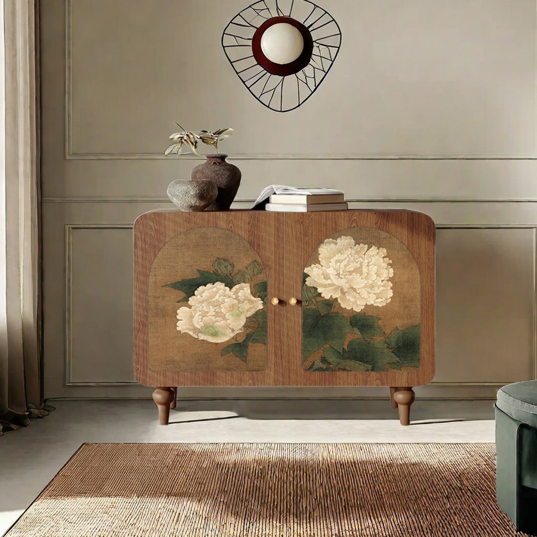Vivid Space Creation Modern art high capacity accent cabinet | Wayfair