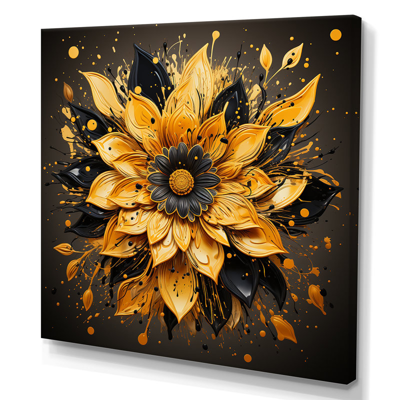 Boho mandala fleur tranquillité 3 - décoration murale boho mandala, Toile tendue, H 36 po x l 36 po x P 1,5 po