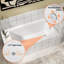 Baignoire de trempage rectangulaire en acrylique avec drain 58 po. X 29,5 po.