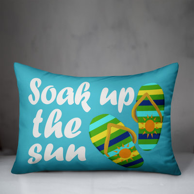  Soak Up the Sun Indoor/Outdoor Lumbar Pillow