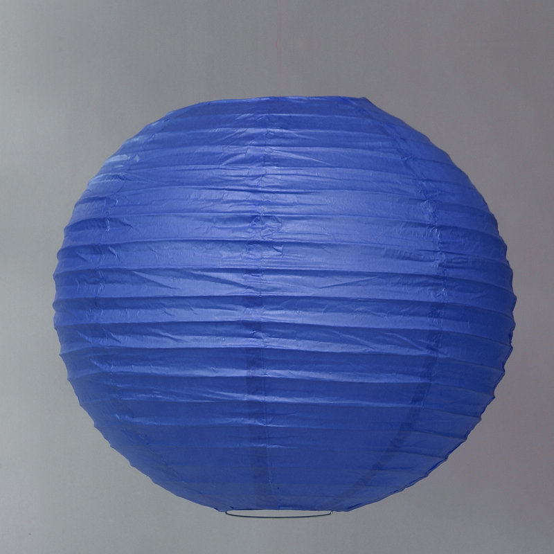 Lanterne en papier, Bleu royal