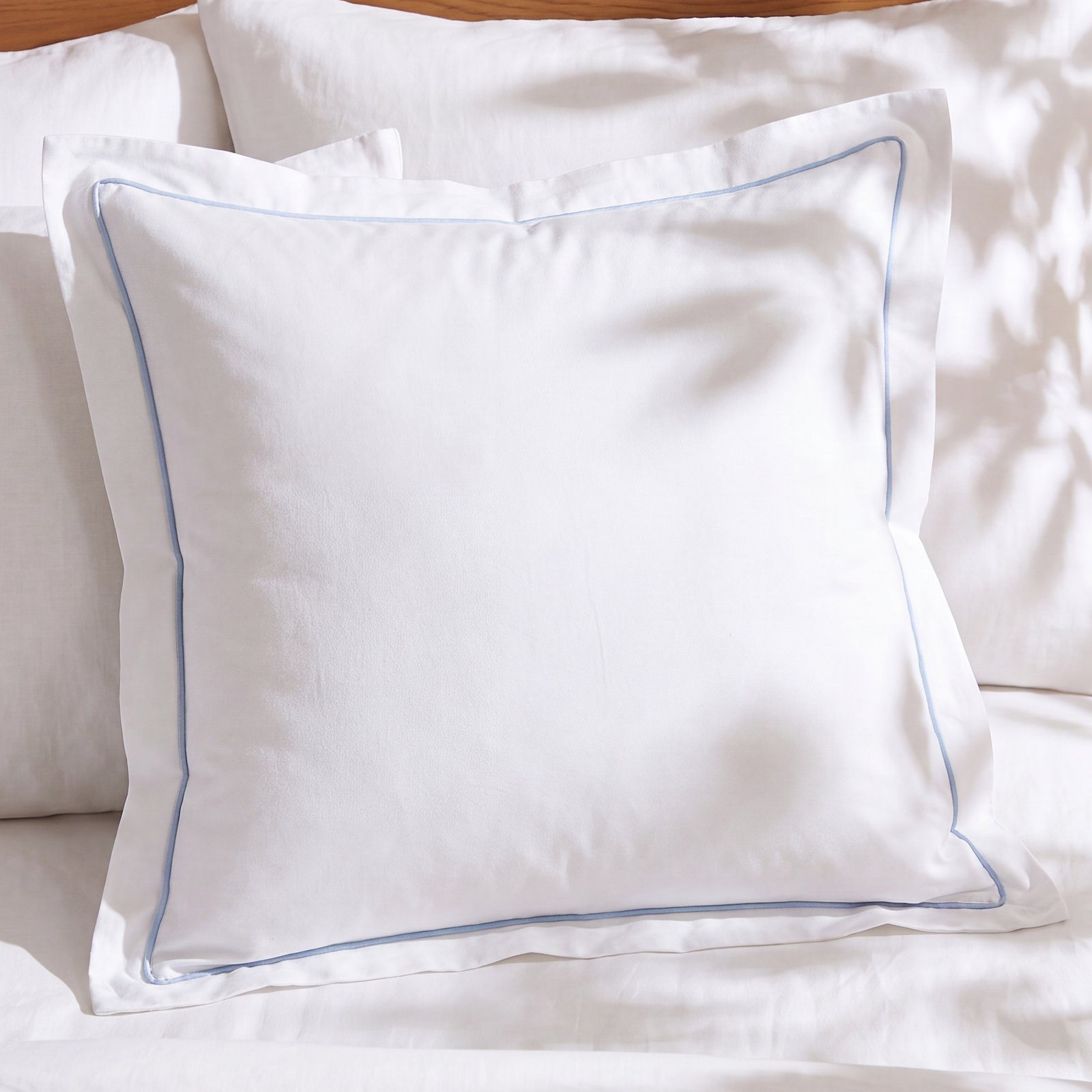 Sheena Rayon Sateen Shams, French Blue
