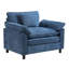 Fauteuil d'appoint surdimensionné en chenille-1195222157