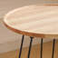 Foldable Round Coffee Table with Solid Wood Tray Top,End Table,Nightstand-309977862
