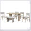 Ensemble de table de salle à manger en bois massif avec banc - Ensemble de table de salle à manger rembourré 6 pièces