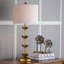 Lani Leaf Metal Table Lamp Set