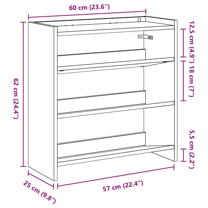 Shoe Rack, Black