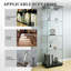 Vitrine à 4 tablettes avec verre trempé et lumières DEL Fairhaven