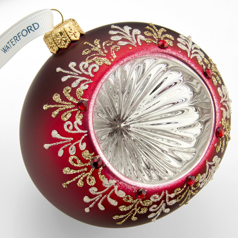 Waterford Holiday Heirlooms Ember Laurel Bauble