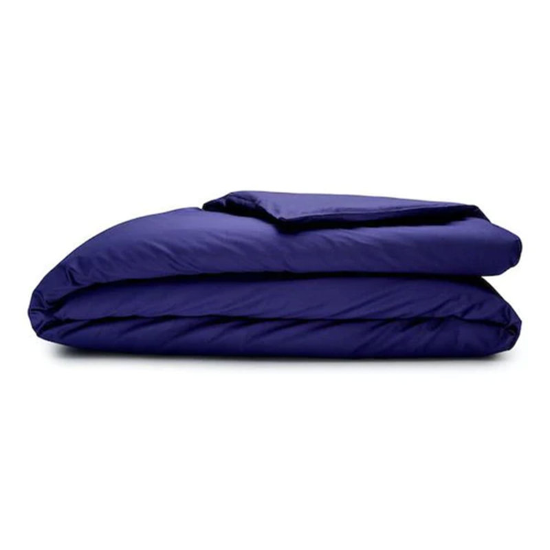 Alwyn Home Supima 400 Thread Count Cotton Duvet Cover and Travel Bag, Twin, Violet