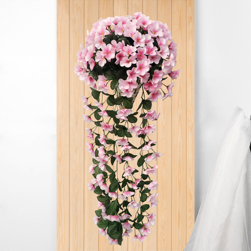 Violet fleurs artificielles suspendues décorations artificielles, Pink