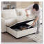 Repose-pieds modulaire en velours côtelé pour canapé-896594616