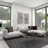 Dark Gray Metal Overlapping Lines Geometric Home Wall Decor