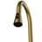 Karran Pull-Down Kitchen Faucet with Interchangeable Sprayers, Multi-Function Spray, High-Arc Design in Spot-Free Brushed Gold-119904221