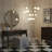 61.5-inch 16-bulb Acrylic Spherical Shade Aluminum LED Chrysanthemum Silver Chrome Metal Floor Lamp-792588776