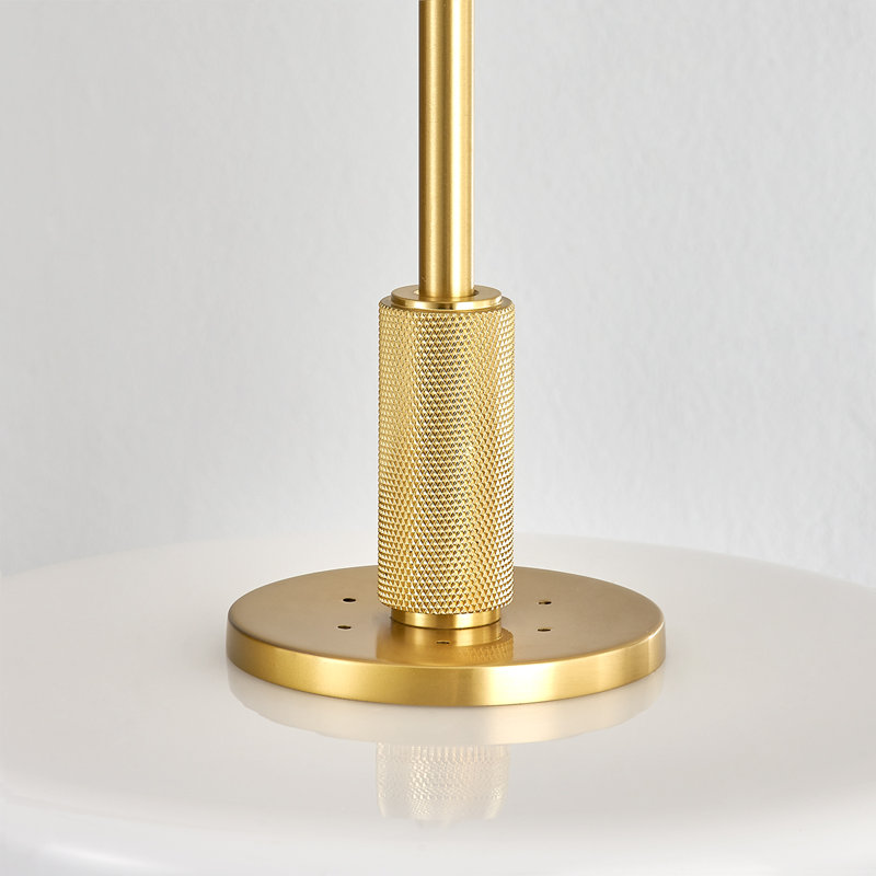 LETHBRIDGE 1 LIGHT PENDANT, 15" H x 11" W x 11" D, Aged Brass
