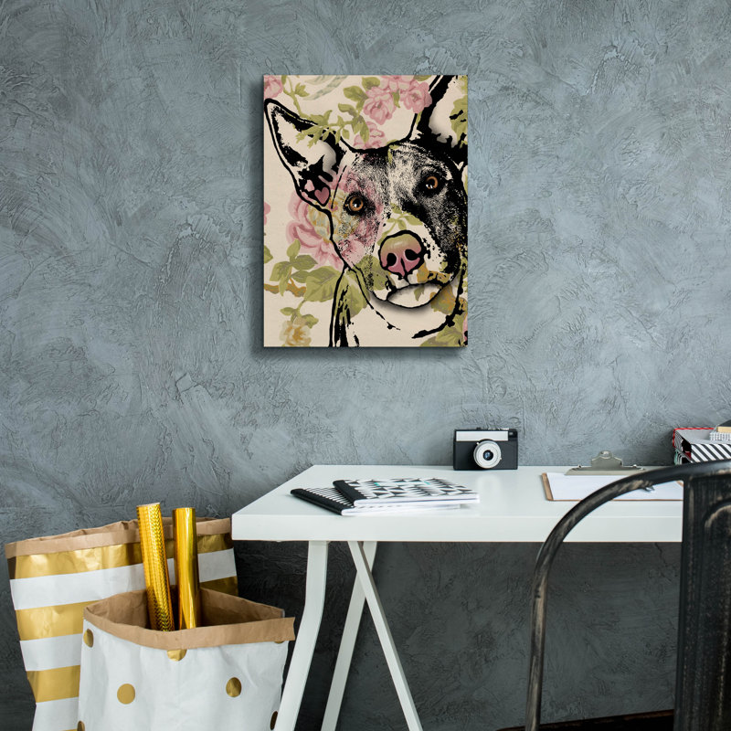 «Love Grows» par Dean Russo, art mural sur toile, H 16 po x l 12 po x P 0,75 po