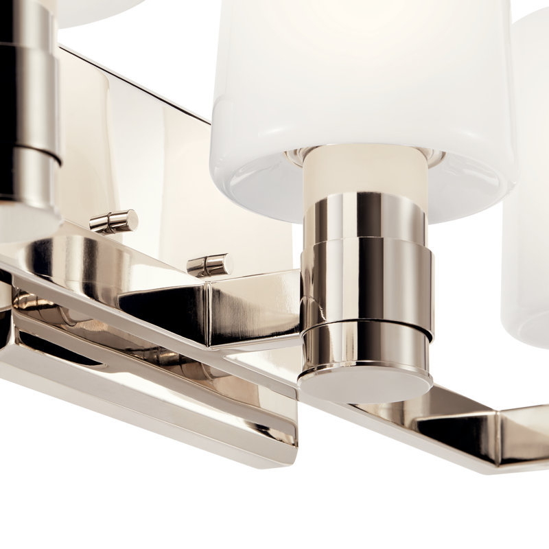 Éclairage pour meuble-lavabo 3 lumières Keison, Nickel poli