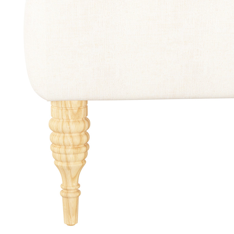 Upholstered Armchair, Zuma White Textured Linen, Zuma White Textured Linen