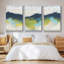 «Mountains In The Mist I», ensemble de 3 toiles encadrées-97709095-97709096