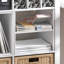 Insertion de cube de rangement, étagère en H, compatible avec les cubes triple épaisseur Ikea Kallax, pour rangement et organisation, blanc-121883076-121883077