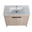 Alkes 35.86 " W Freestanding Standard Free Standing 1 Single Vanity Bathroom Vanity With Ceramic Top