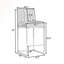 Tabouret de comptoir 25,21 po