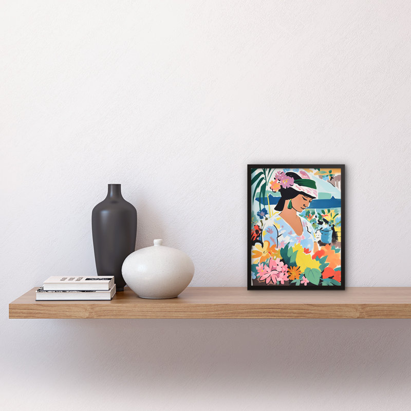Adaugo Danish Pastel Aesthetic Flowers At Market Watercolour - Single Picture Frame Print