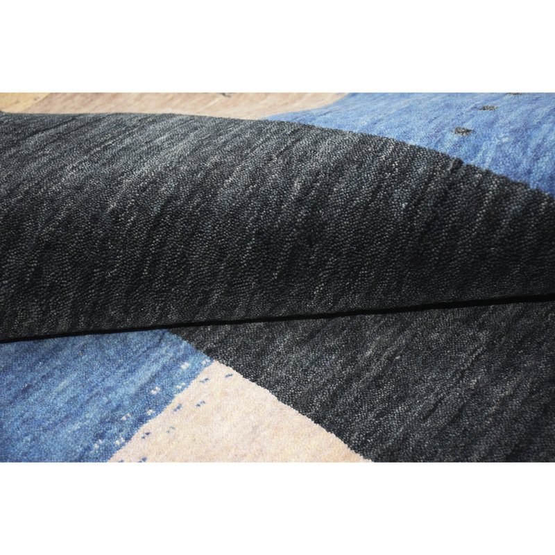 Handmade Wool Striped Area Rug, Runner 2'6" x 10'