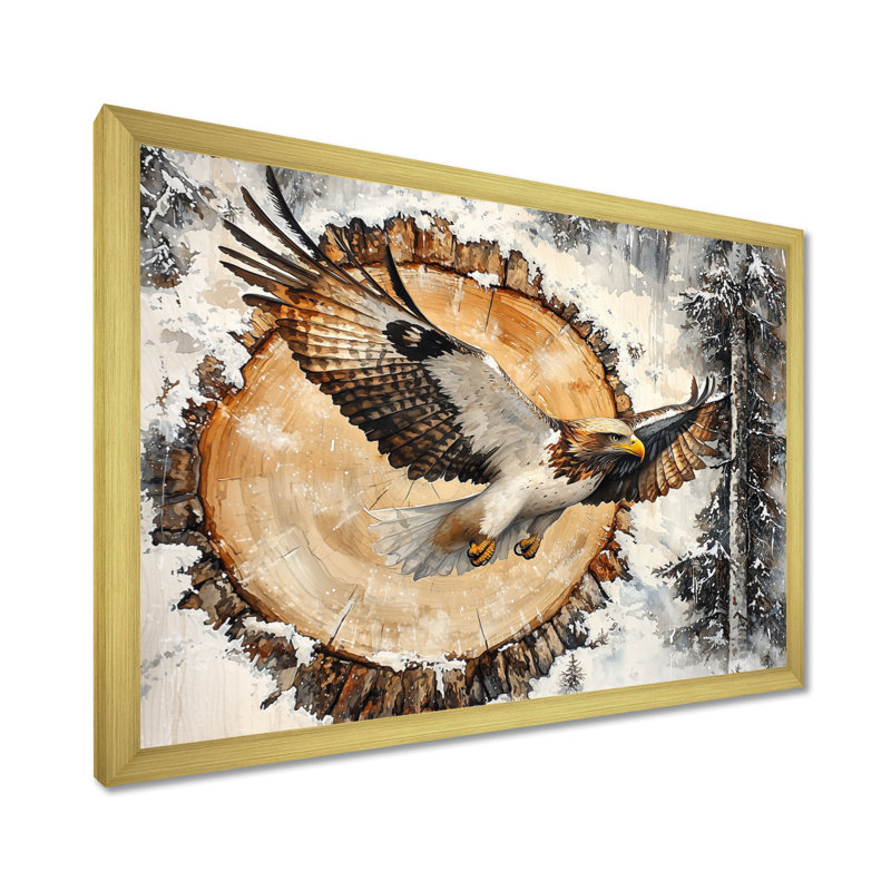 Gotlesman - Animals Wall Art, Reproduction encadrée d'une seule photo, 24" H x 32" W, Gold